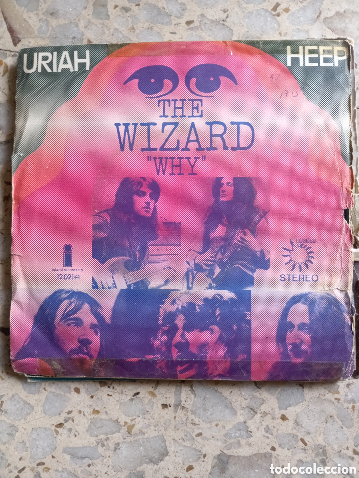 Discos de vinilo: SGL URIAH HEEP THE WIZARD WHY 1972 - Foto 1