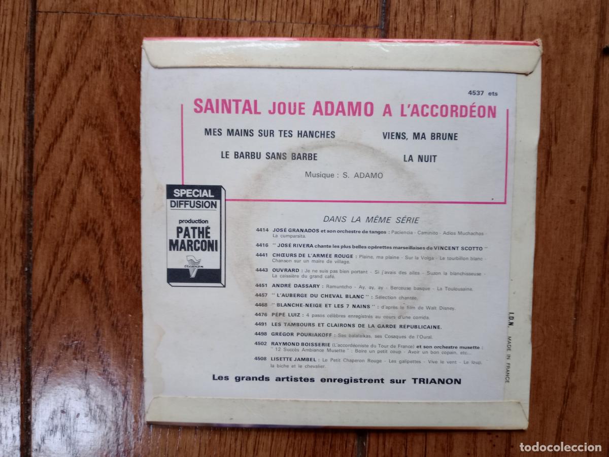Discos de vinilo: Saintal joue Adamo a laccordeon - Foto 2