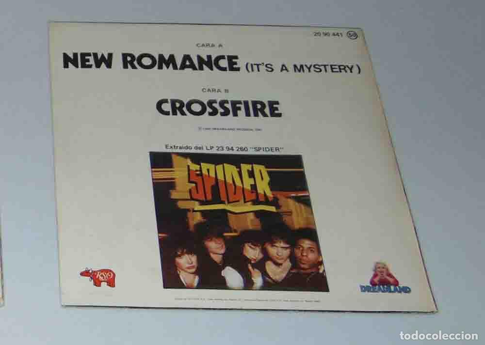 Discos de vinilo: SPIDER - NEW ROMANCE - SINGLE 1980 - Foto 2
