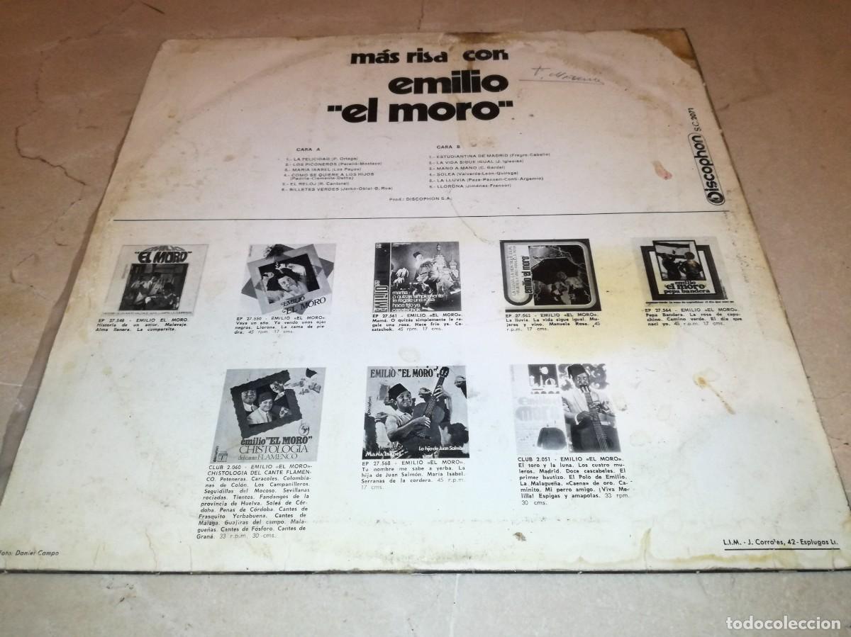 Discos de vinilo: MAS RISA CON EMILIO EL MORO-ORIGINAL 1971 - Foto 2