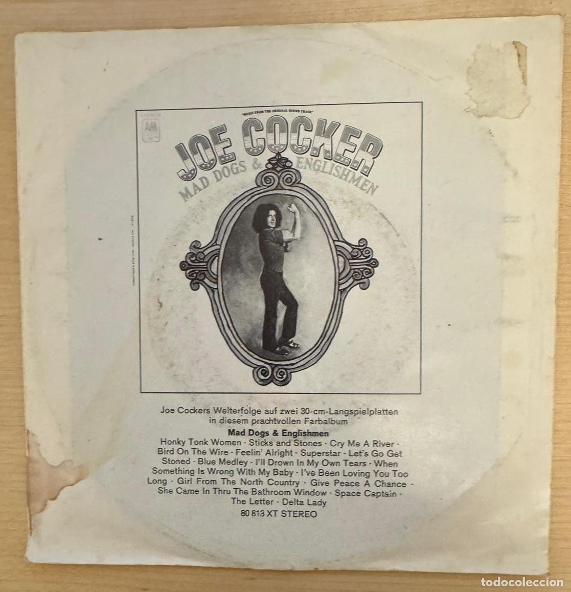 Discos de vinilo: JOE COCKER 45t CRY ME A RIVER single - Foto 2