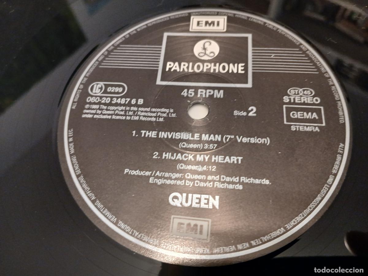 Discos de vinilo: Queen &ndash; The Invisible Man- (1989) maxi-single - Foto 2
