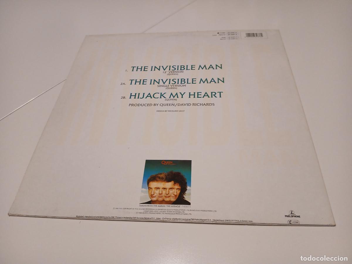 Discos de vinilo: Queen &ndash; The Invisible Man- (1989) maxi-single - Foto 7