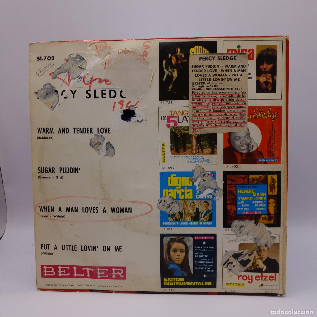 Discos de vinilo: PERCY SLEDGE - SUGAR PUDDIN - Foto 2