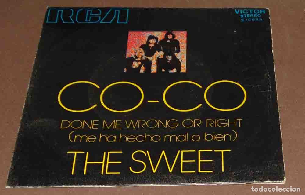Discos de vinilo: THE SWEET &ndash; Co-Co - SINGLE 1971 - Foto 2