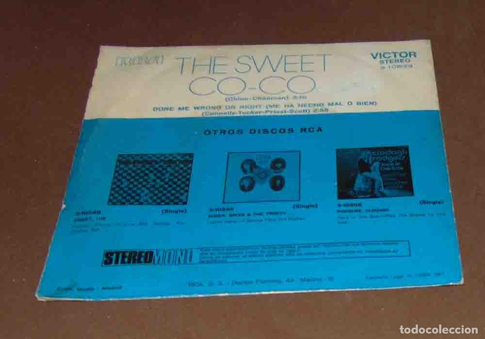 Discos de vinilo: THE SWEET &ndash; Co-Co - SINGLE 1971 - Foto 3