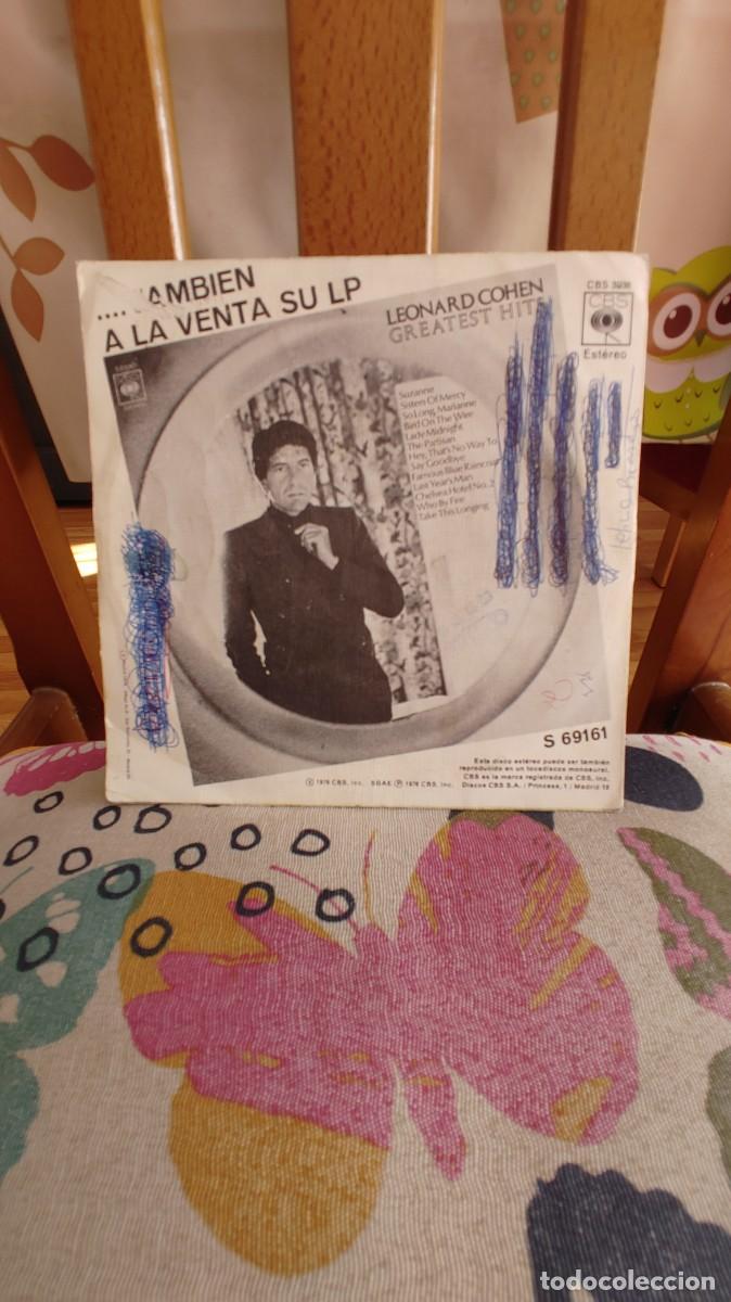 Discos de vinilo: LEONARD COHEN-SINGLE SUZANNE-ESCRITURA EN TRASERA - Foto 2