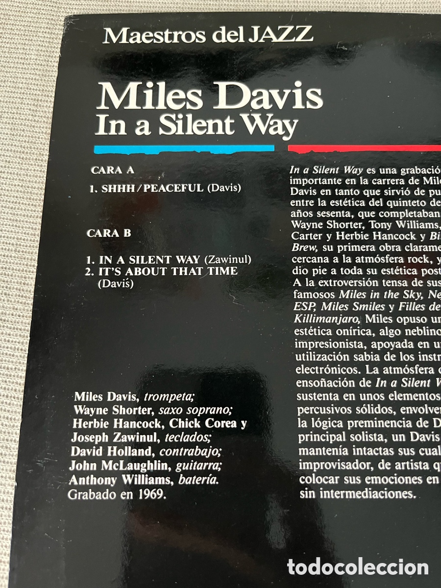 Discos de vinilo: Vinilo Miles Davis - In a Silent Way - Foto 3