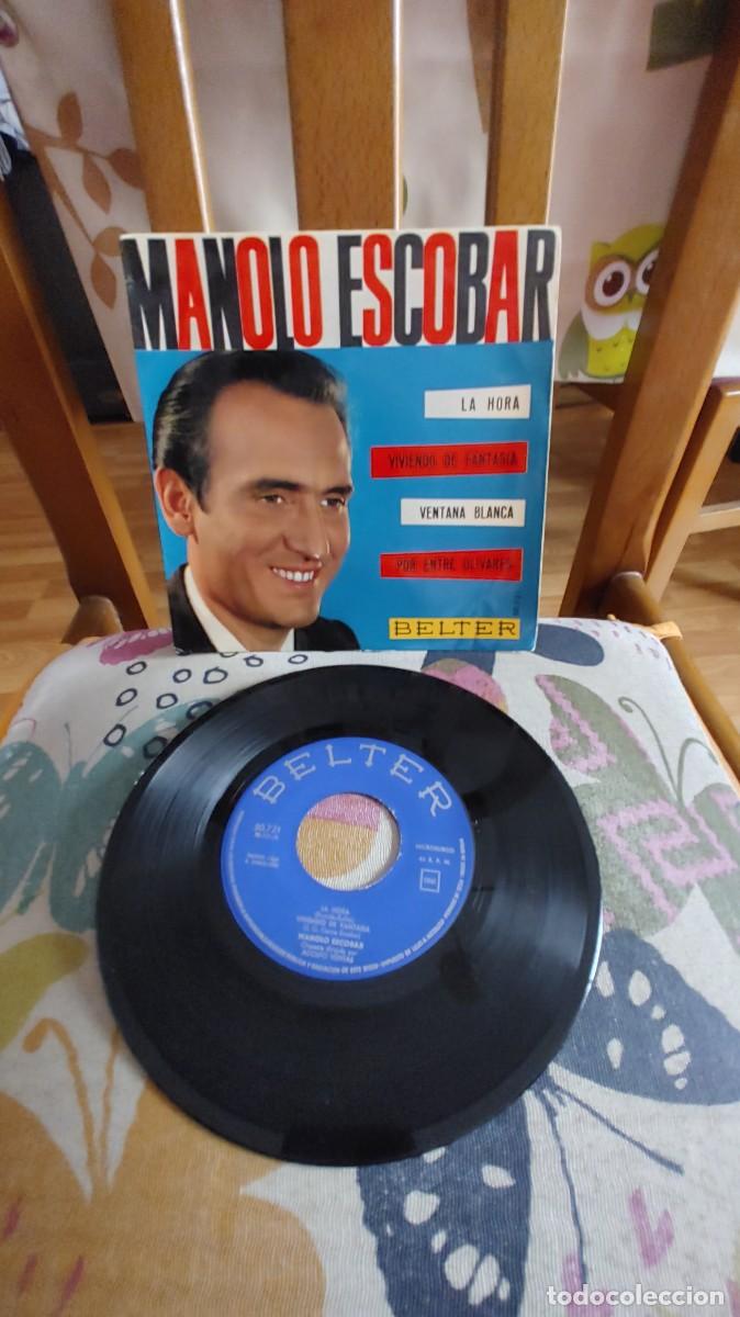Discos de vinilo: MANOLO ESCOBAR-EP LA HORA +3 - Foto 1