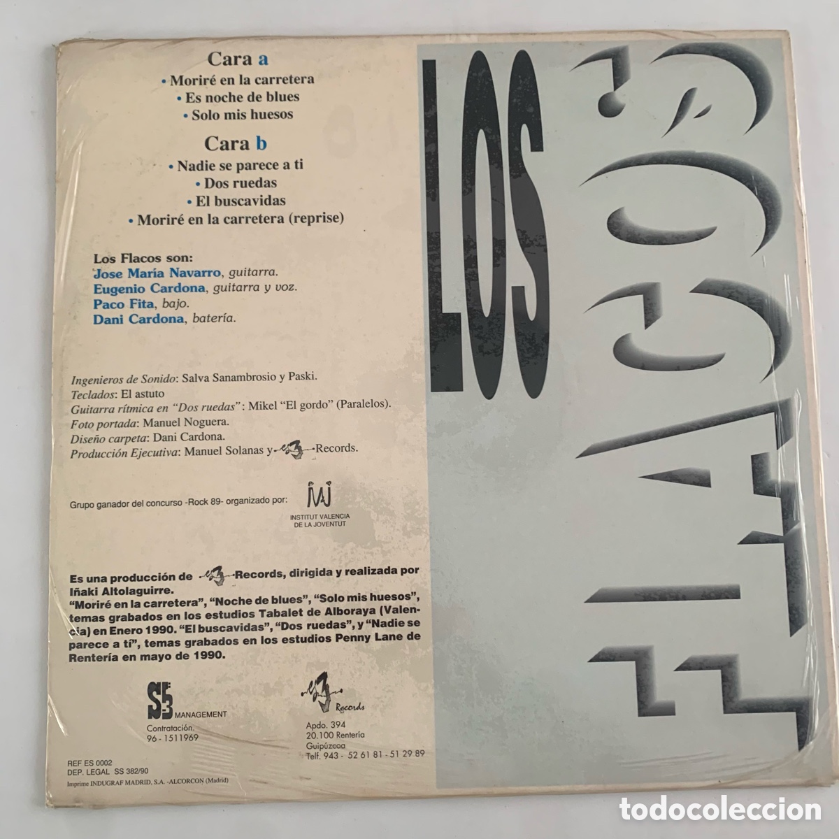 Discos de vinilo: LP nuevo precintado - los flacos - de 1990 - Foto 2