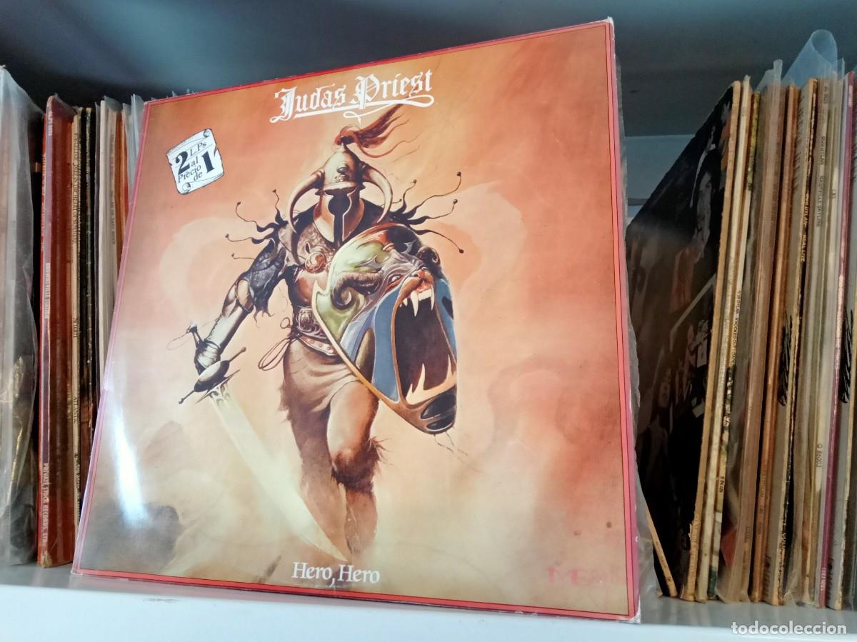 Discos de vinilo: Judas Priest &lrm;&ndash; Hero, Hero - 2lp Spain 1982 - Foto 1