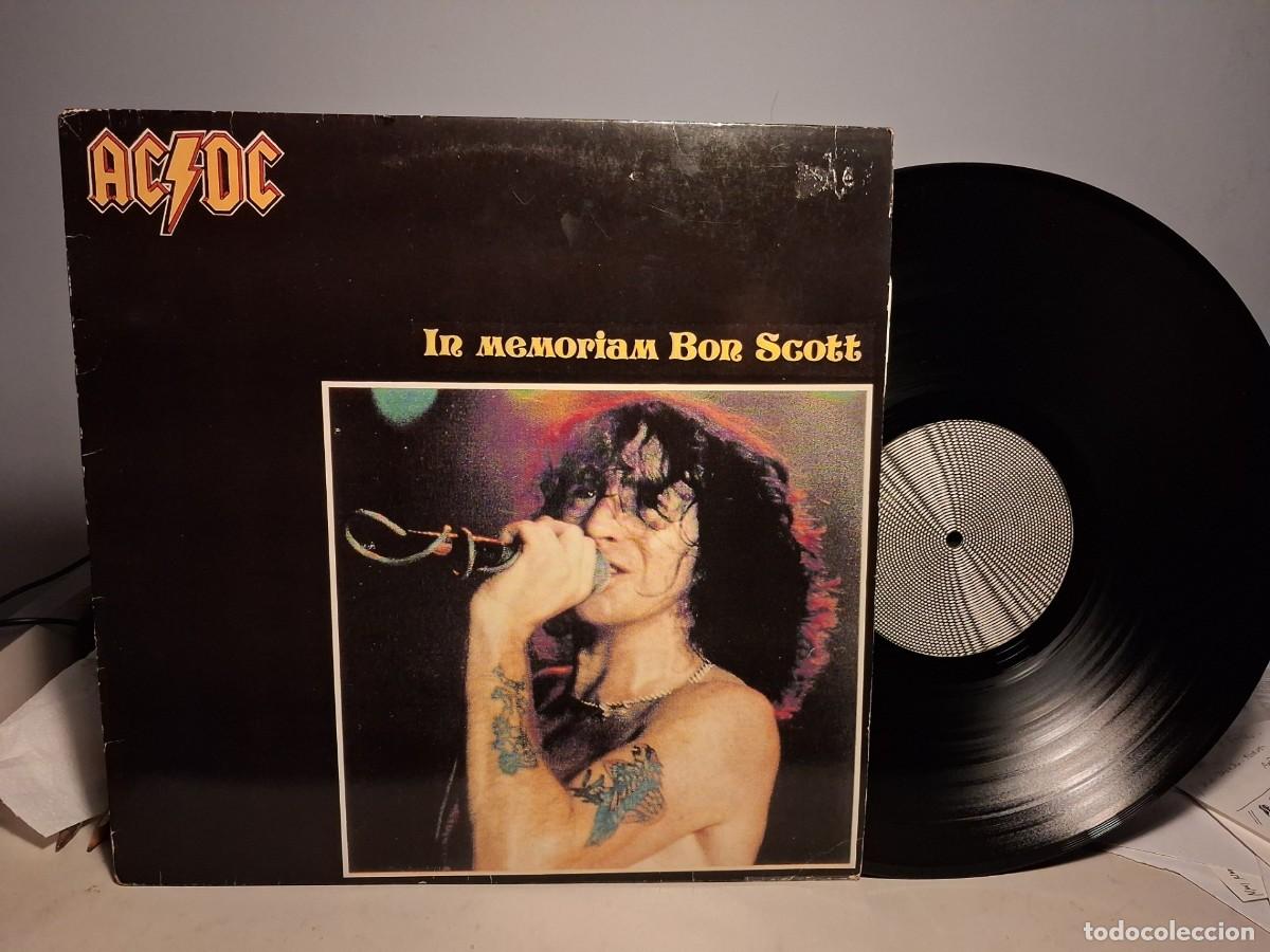 Discos de vinilo: LP AC/DC : IN MEMORIAM BON SCOTT - Foto 1
