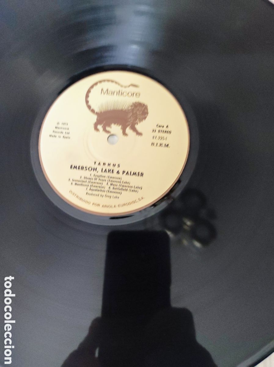 Discos de vinilo: EMERSON, LAKE & PALMER - TARKUS - Foto 4