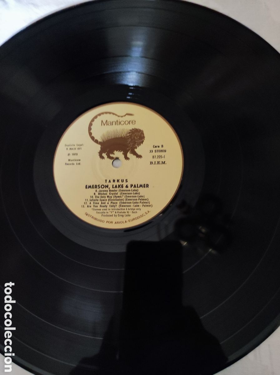 Discos de vinilo: EMERSON, LAKE & PALMER - TARKUS - Foto 5