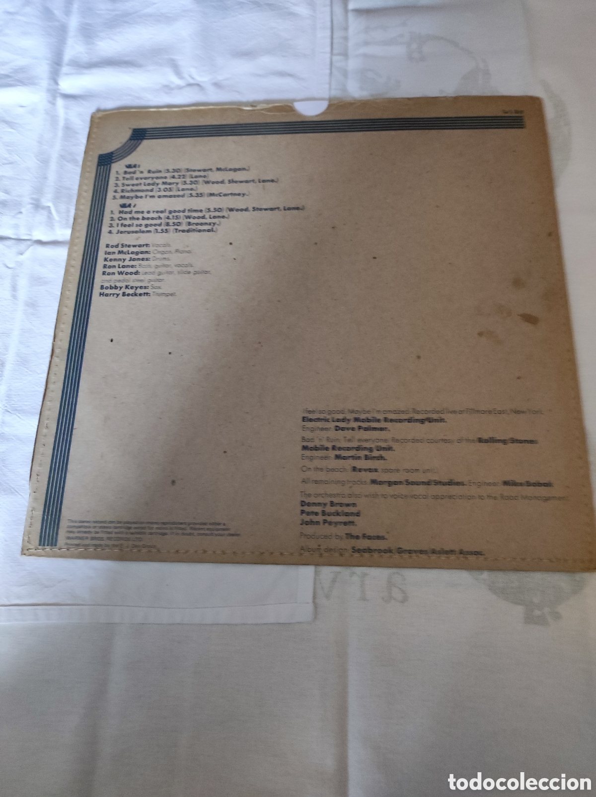 Discos de vinilo: FACES - LONG PLAYER (WS 3011) - Foto 2