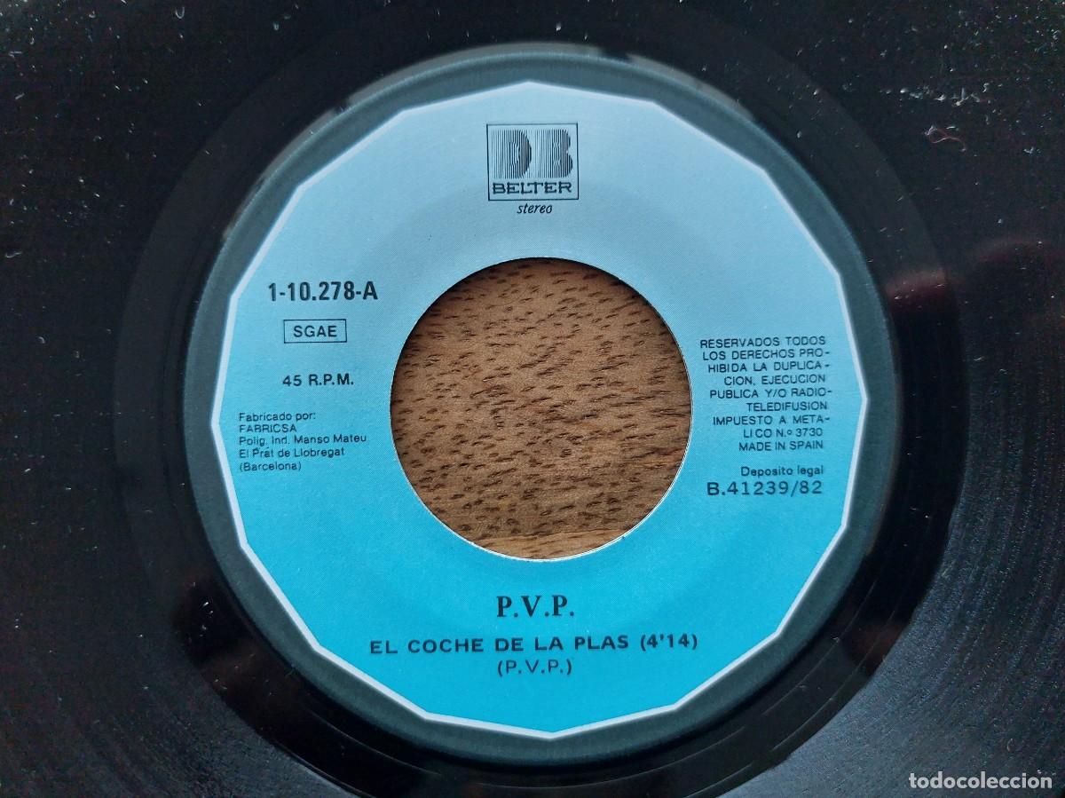 Discos de vinilo: PVP - E45 Spain - MINT * EL COCHE DE LA PLAS / DESCONTROL - Foto 3