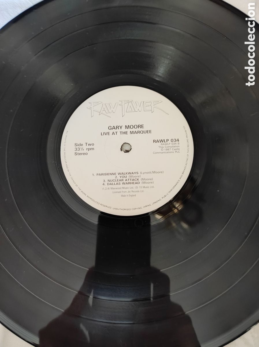 Discos de vinilo: GARY MOORE - LIVE AT THE MARQUEE - Foto 4