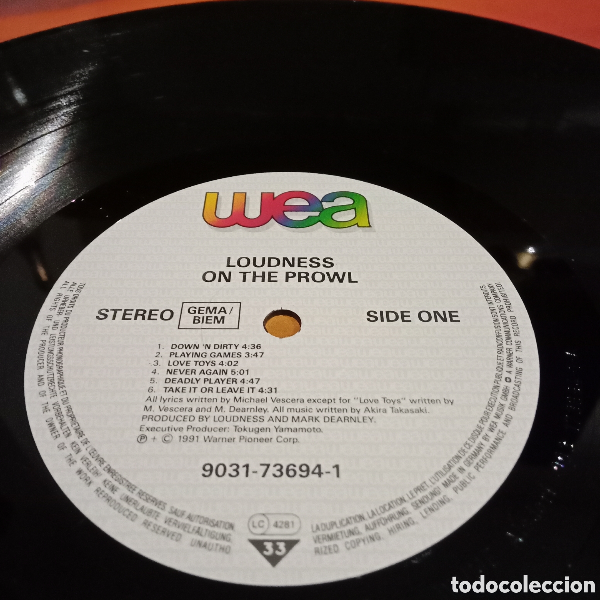 Discos de vinilo: LOUDNESS - ON THE PROWL - LP - Foto 4