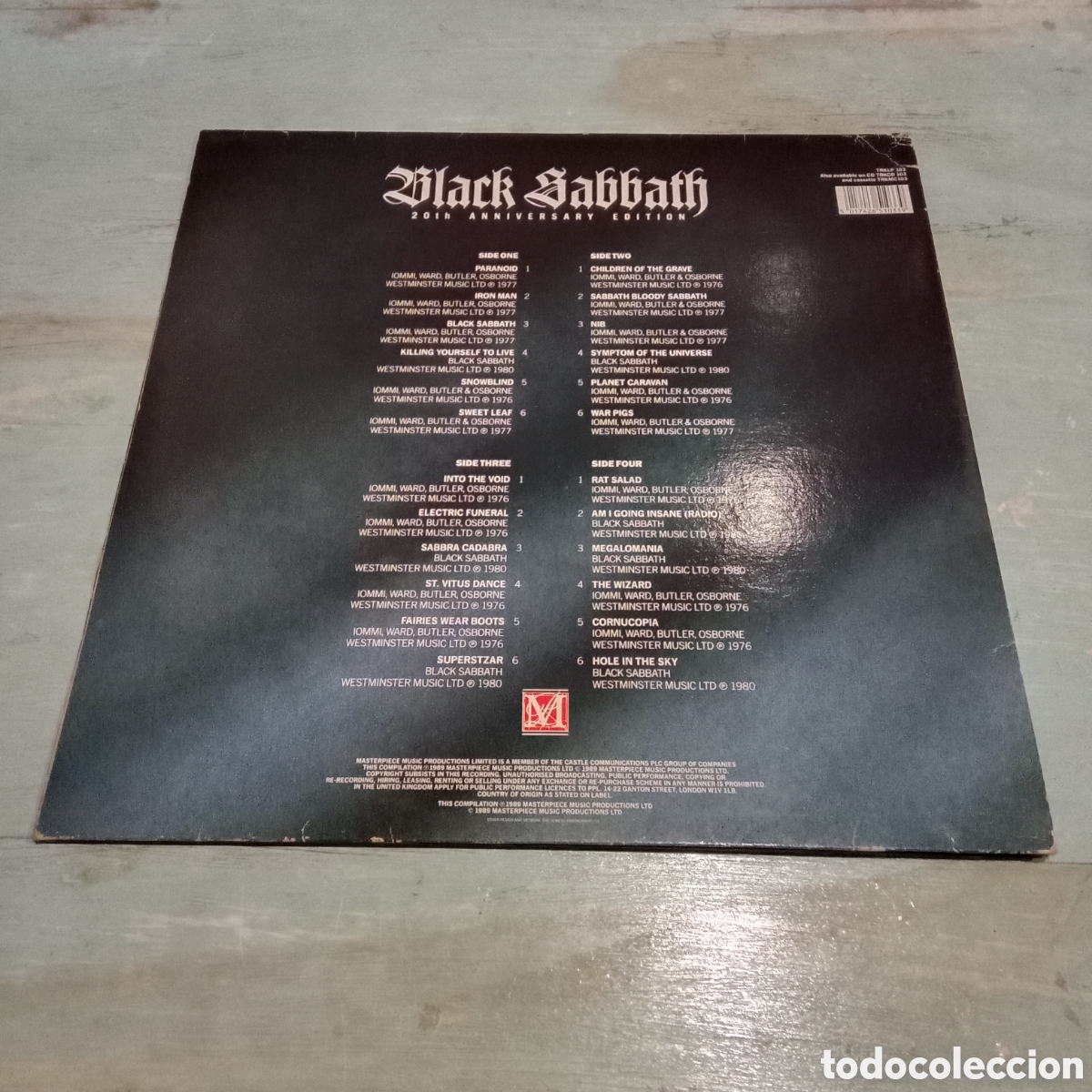 Discos de vinilo: BLACK SABBATH - BACKTRACKIN - 20th ANNIVERSARY EDITION - LP DOBLE GATEFOLD - Foto 2