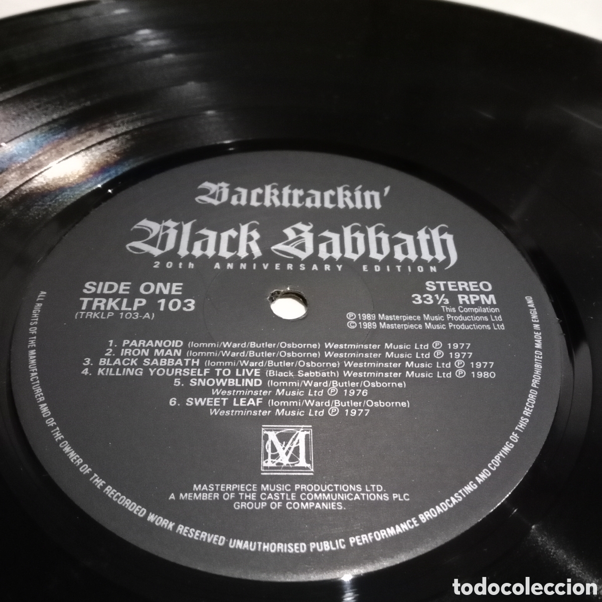 Discos de vinilo: BLACK SABBATH - BACKTRACKIN - 20th ANNIVERSARY EDITION - LP DOBLE GATEFOLD - Foto 5