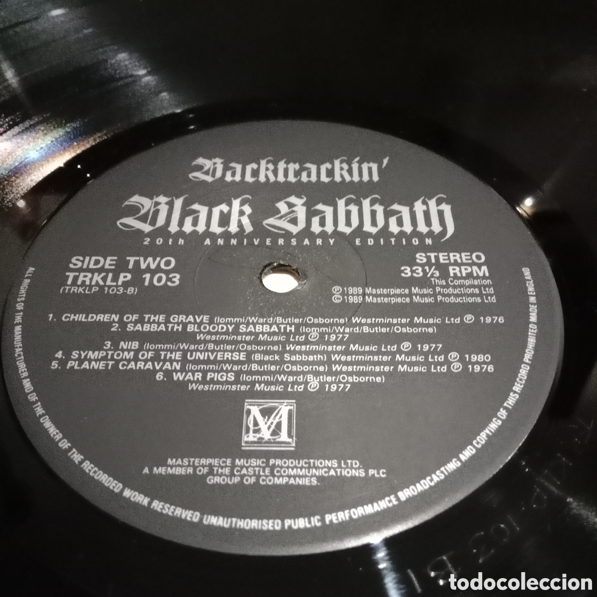Discos de vinilo: BLACK SABBATH - BACKTRACKIN - 20th ANNIVERSARY EDITION - LP DOBLE GATEFOLD - Foto 6