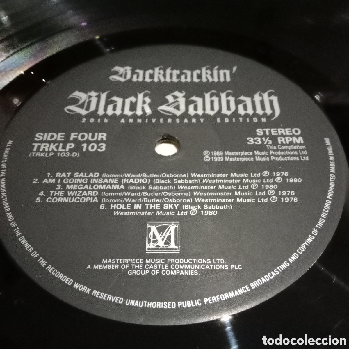 Discos de vinilo: BLACK SABBATH - BACKTRACKIN - 20th ANNIVERSARY EDITION - LP DOBLE GATEFOLD - Foto 8