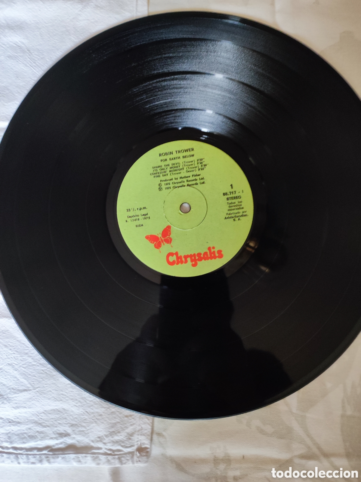 Discos de vinilo: ROBIN TROWER - FOR EARTH BELOW - Foto 3