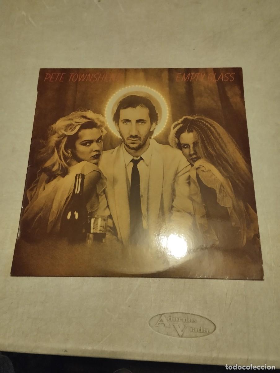 Discos de vinilo: PETE TOWNSEND LP EMPTY GLASS ESP.1980 INSERT LETRAS - Foto 1