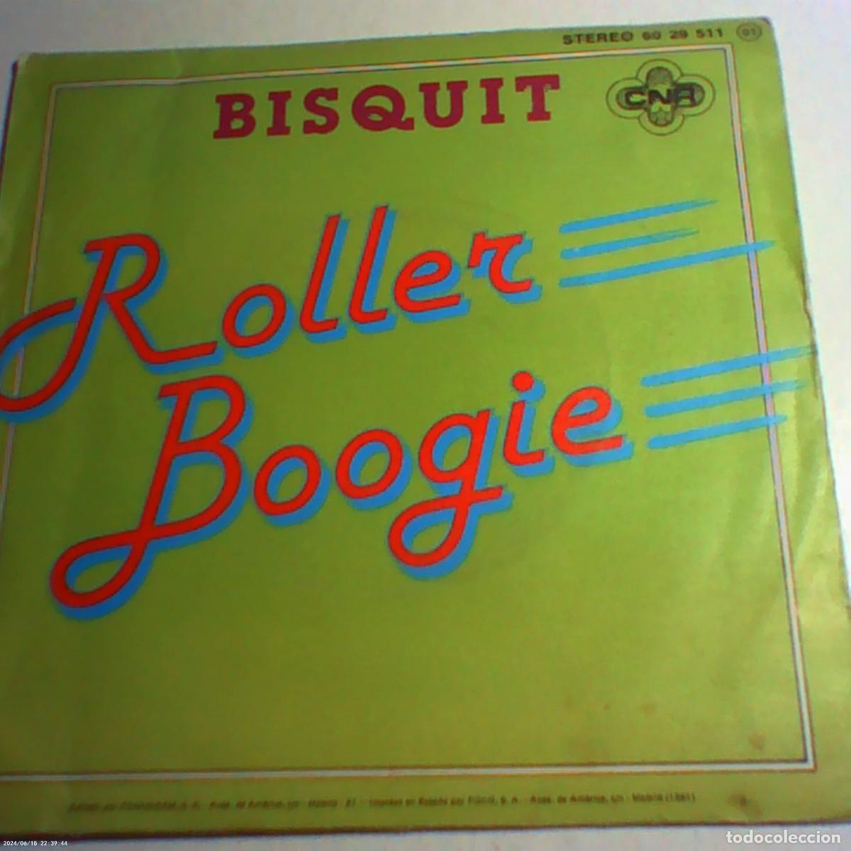 Discos de vinilo: single bisquit. roller boogie. cnr 1981 spain (seminuevo) - Foto 2