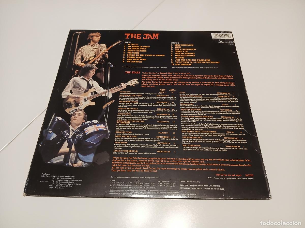 Discos de vinilo: The Jam &ndash; Greatest Hits- (1991) LP disco vinilo - Foto 8
