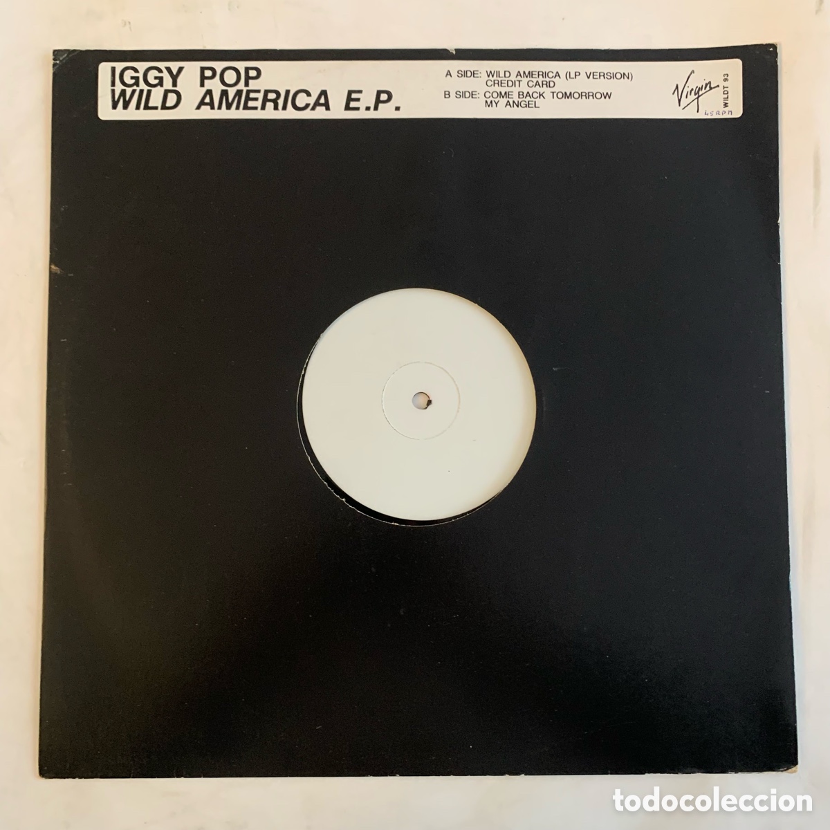 Discos de vinilo: Ep 12&rsquo;&rsquo; iggy pop wild america e.p. - Foto 1