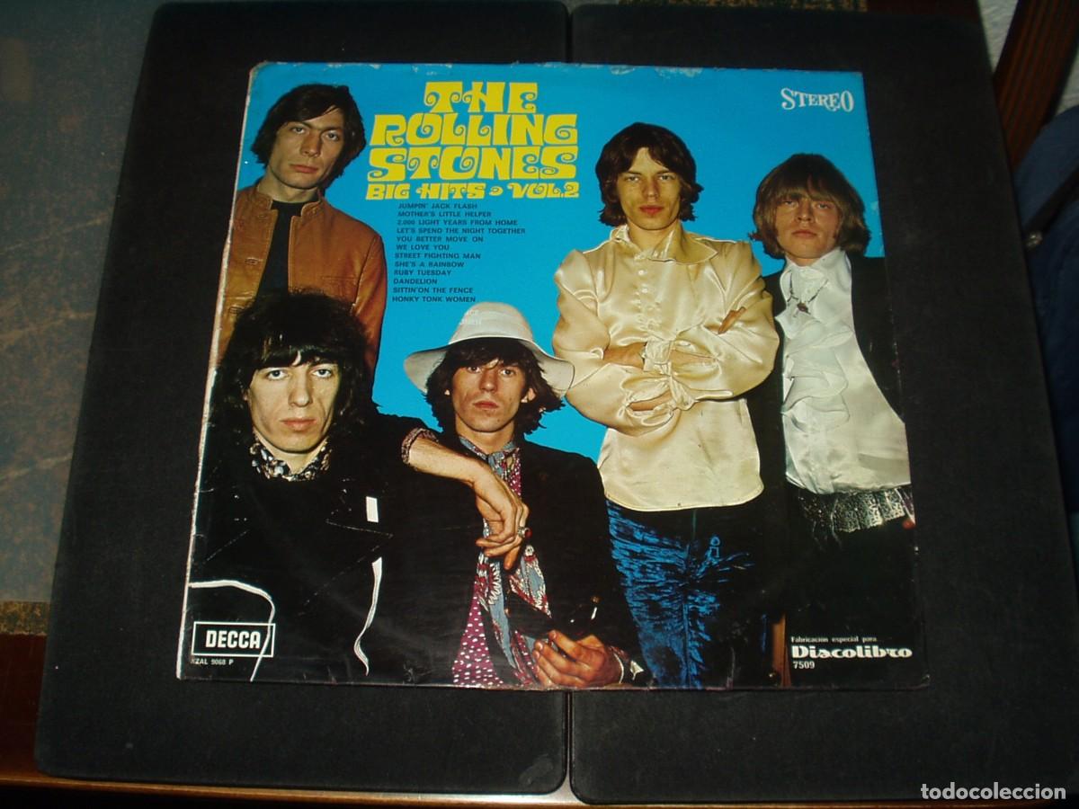 Discos de vinilo: ROLLING STONES LP BIG HITS VOL.2 DISCOLIBRO - Foto 1