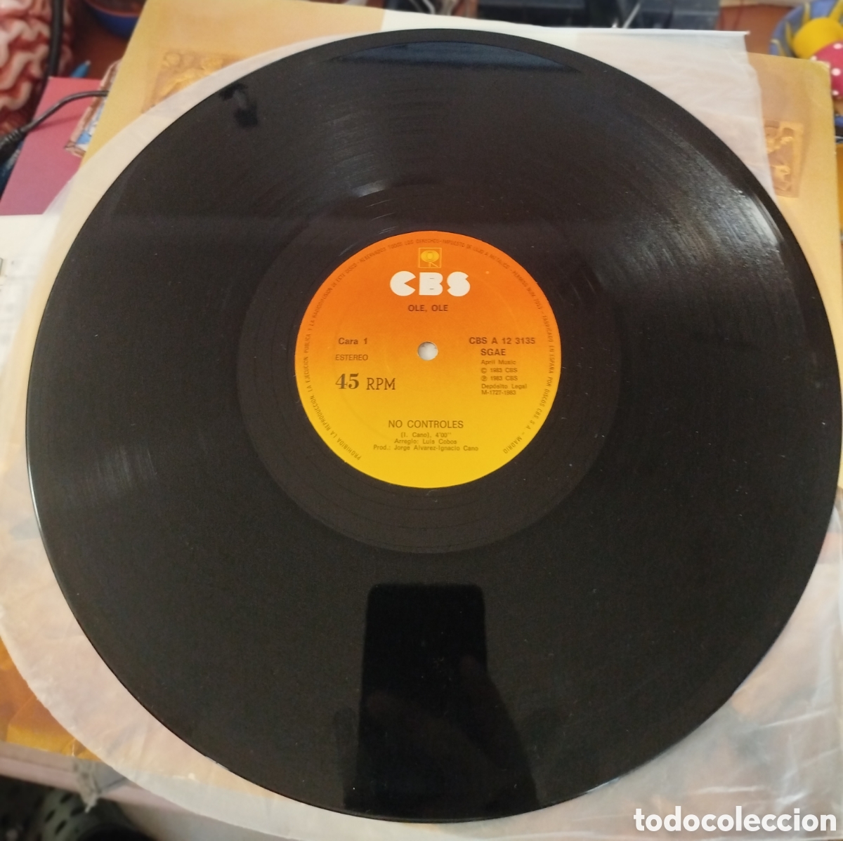 Discos de vinilo: Ol&eacute; Ol&eacute; - No controles - Foto 2