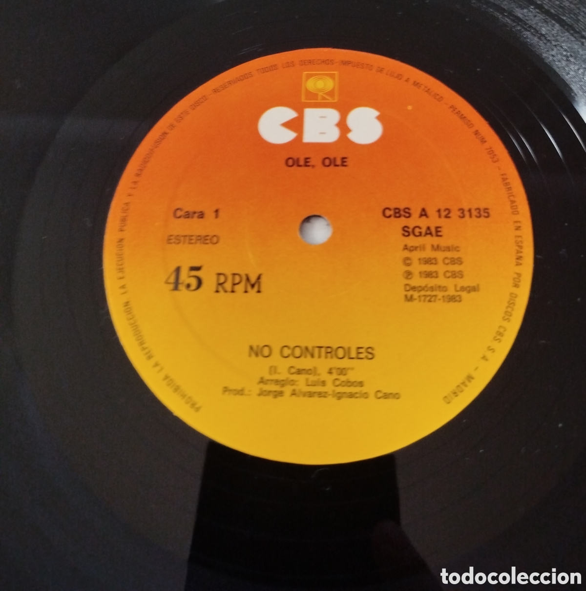 Discos de vinilo: Ol&eacute; Ol&eacute; - No controles - Foto 3