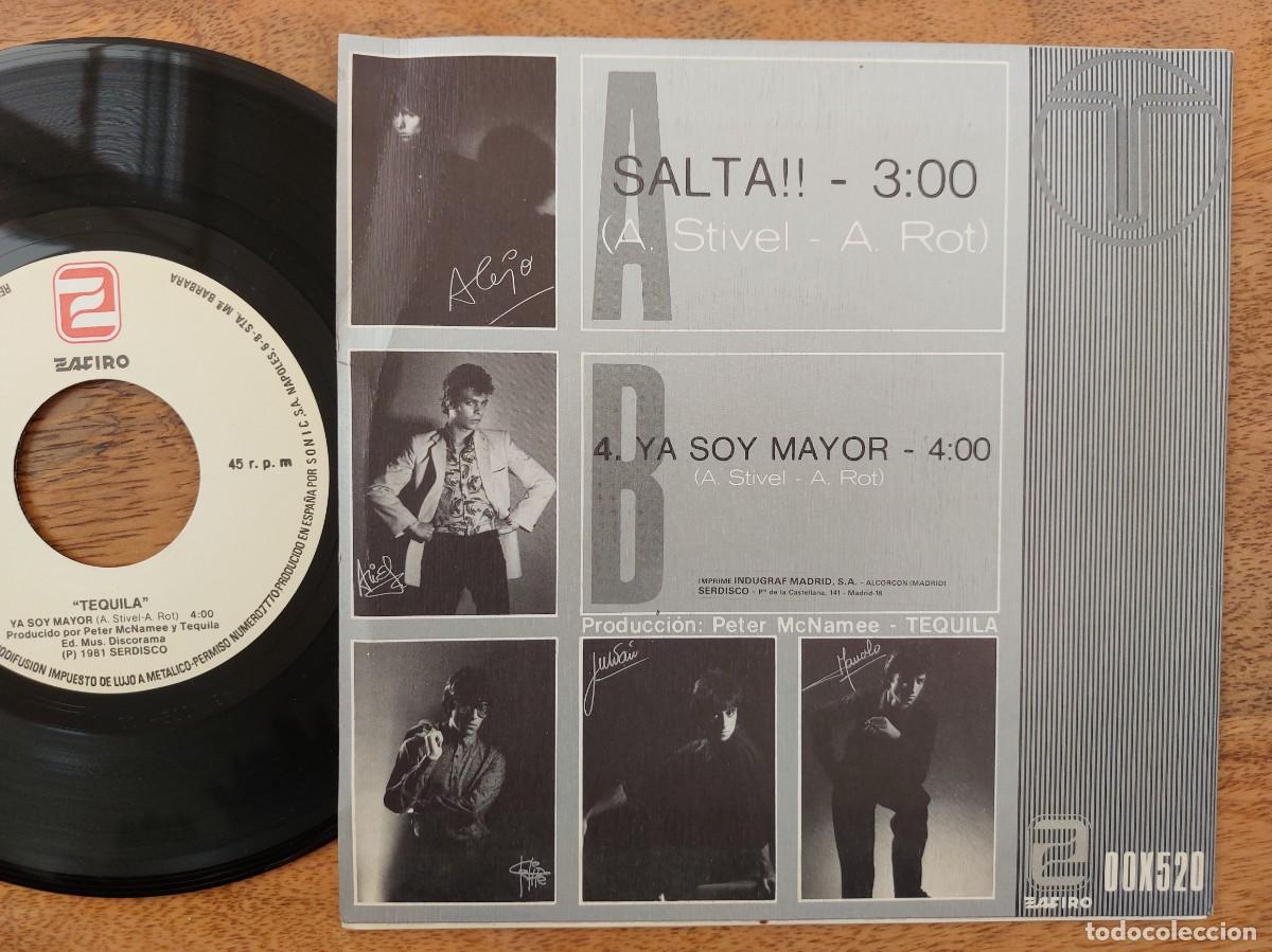 Discos de vinilo: TEQUILA - 45 Spain - VG+ * SALTA!! / YA SOY MAYOR - Foto 2