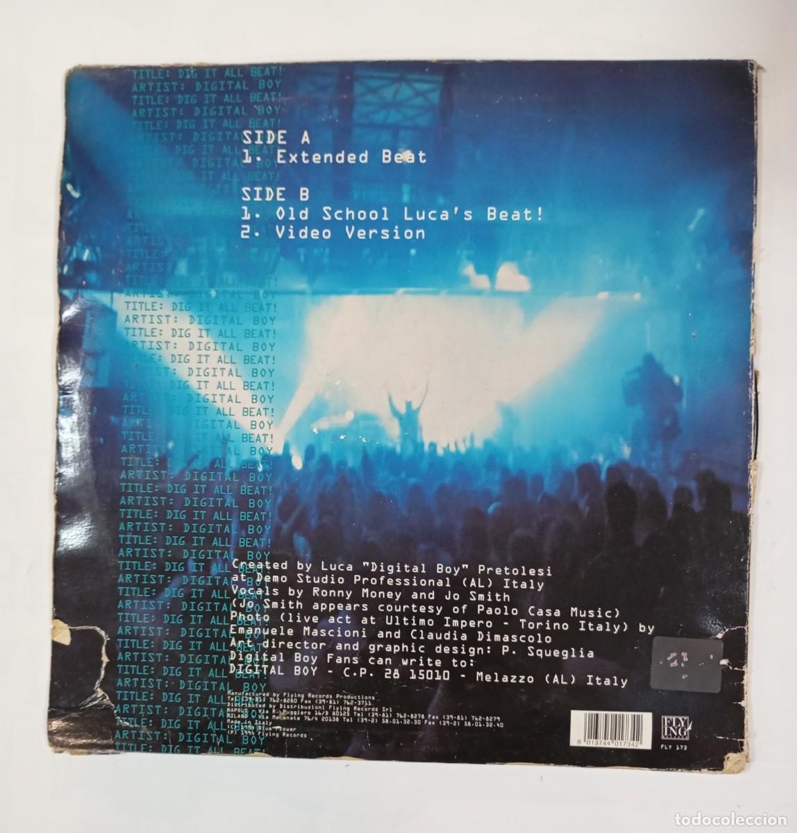 Discos de vinilo: DIGITAL BOY. DIG IT ALL BEAT. MAXI-SINGLE. TDKDA52 - Foto 2