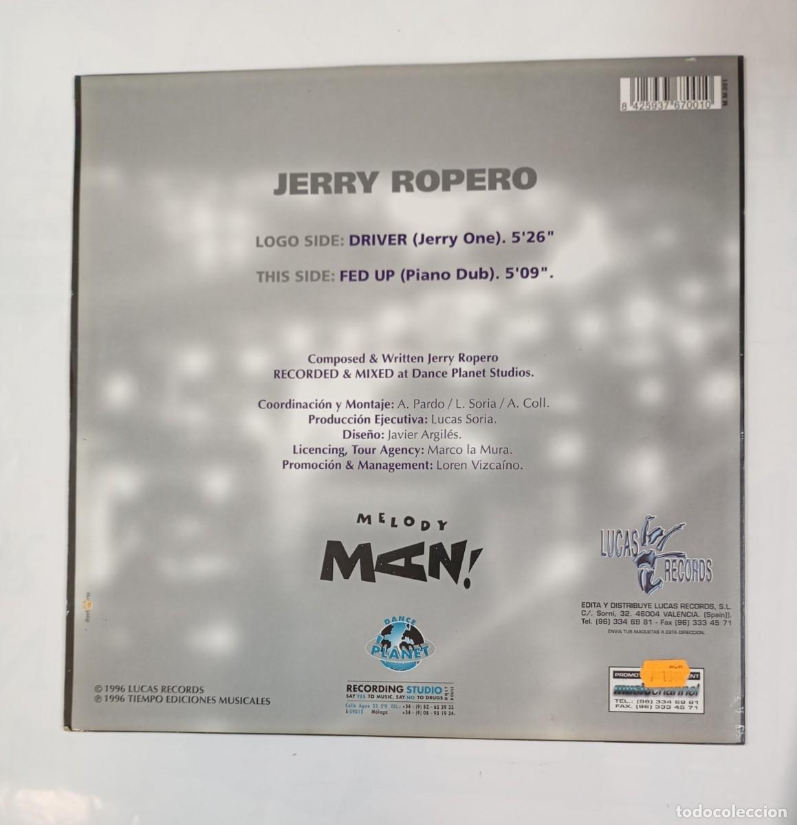 Discos de vinilo: DRIVER. JERRY ROPERO. MAXI-SINGLE. TDKDA52 - Foto 2