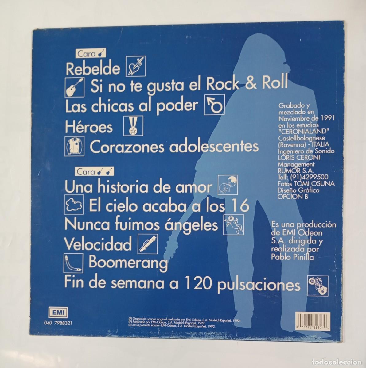 Discos de vinilo: DAVID SANTISTEBAN - Rebelde. LP TDKDA52 - Foto 2