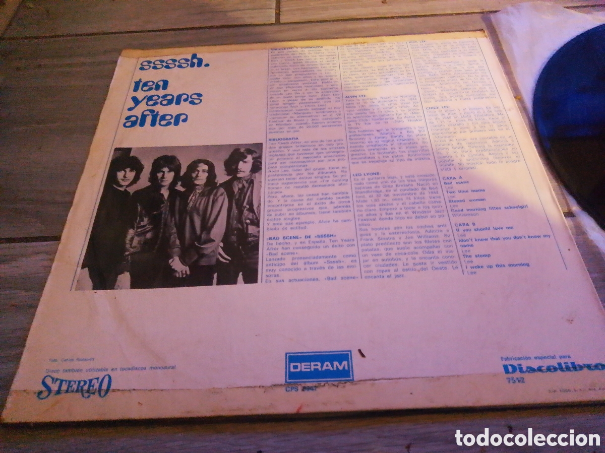 Discos de vinilo: TEN YEARS AFTER - SSSSH! - SPAIN - DERAM - DISCOLIBRO - REF CPS 9041 - L - - Foto 3