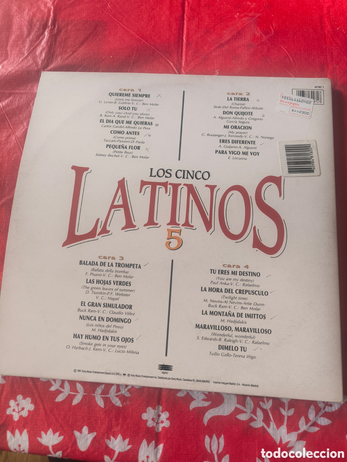 Discos de vinilo: VINILO LOS CINCO LATINOS - Foto 2
