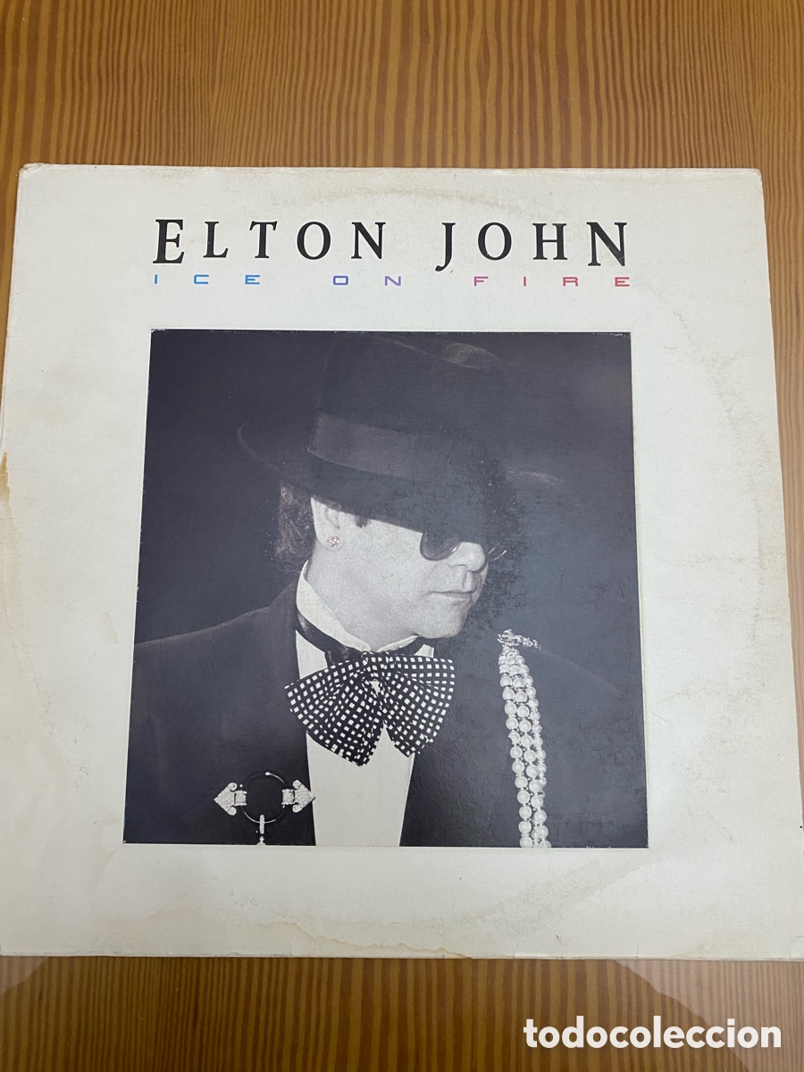 Discos de vinilo: Disco de Vinilo (LP) Elton John &ldquo;Ice On Fire&rdquo; - Foto 1