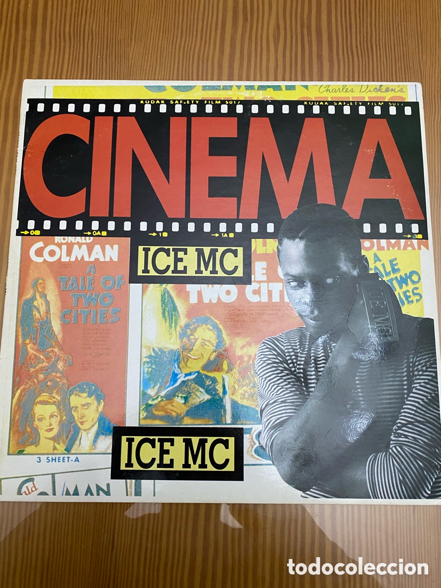 Discos de vinilo: Disco de Vinilo (Maxi) Ice Mc &ldquo;Cinema&rdquo; - Foto 1
