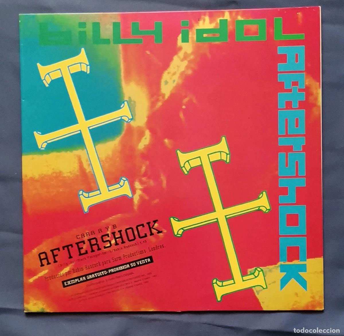 Discos de vinilo: Billy Idol &lrm;&ndash; Aftershock 12 Espa&ntilde;a 1993 - Foto 1