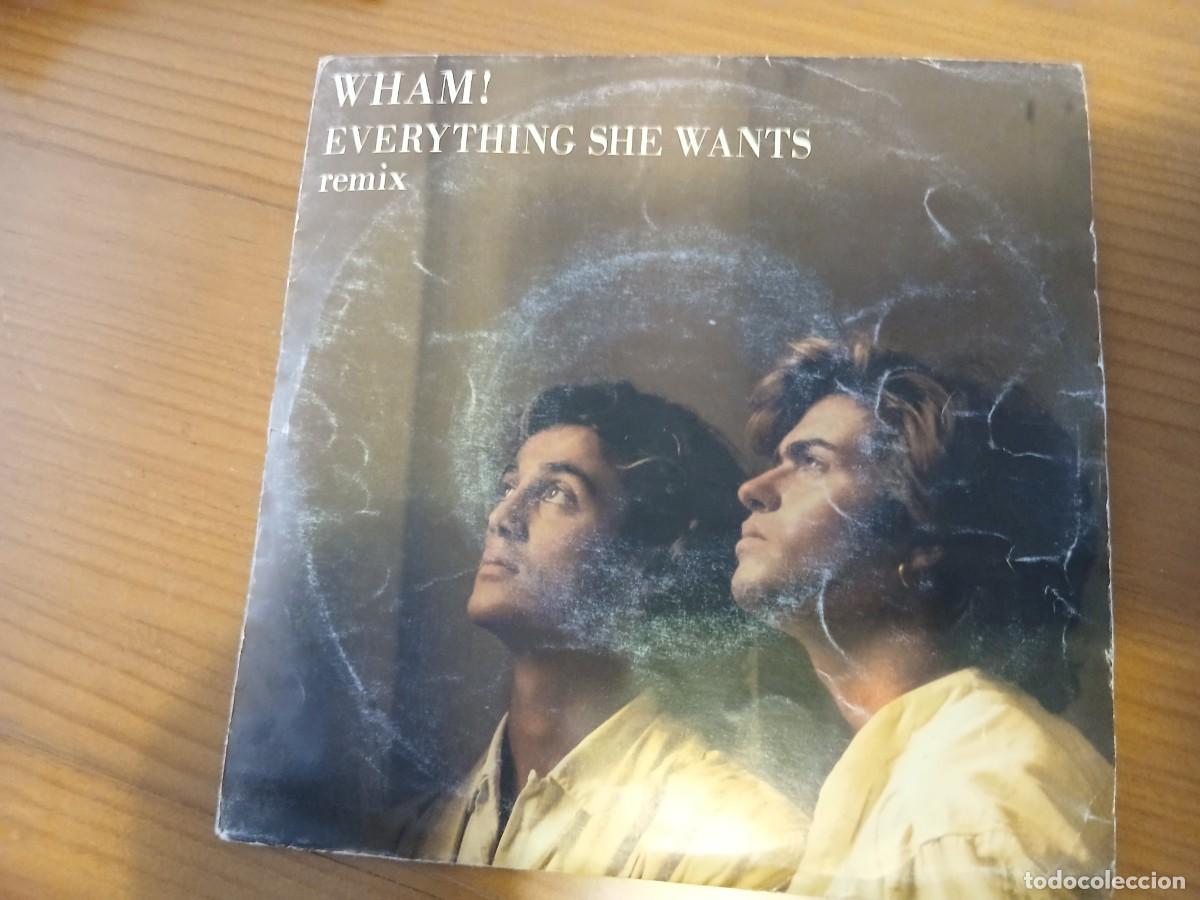 Discos de vinilo: WHAM (EVERYTHING SHE WANTS ) SINGLE ESPA&Ntilde;A 1985 - Foto 1
