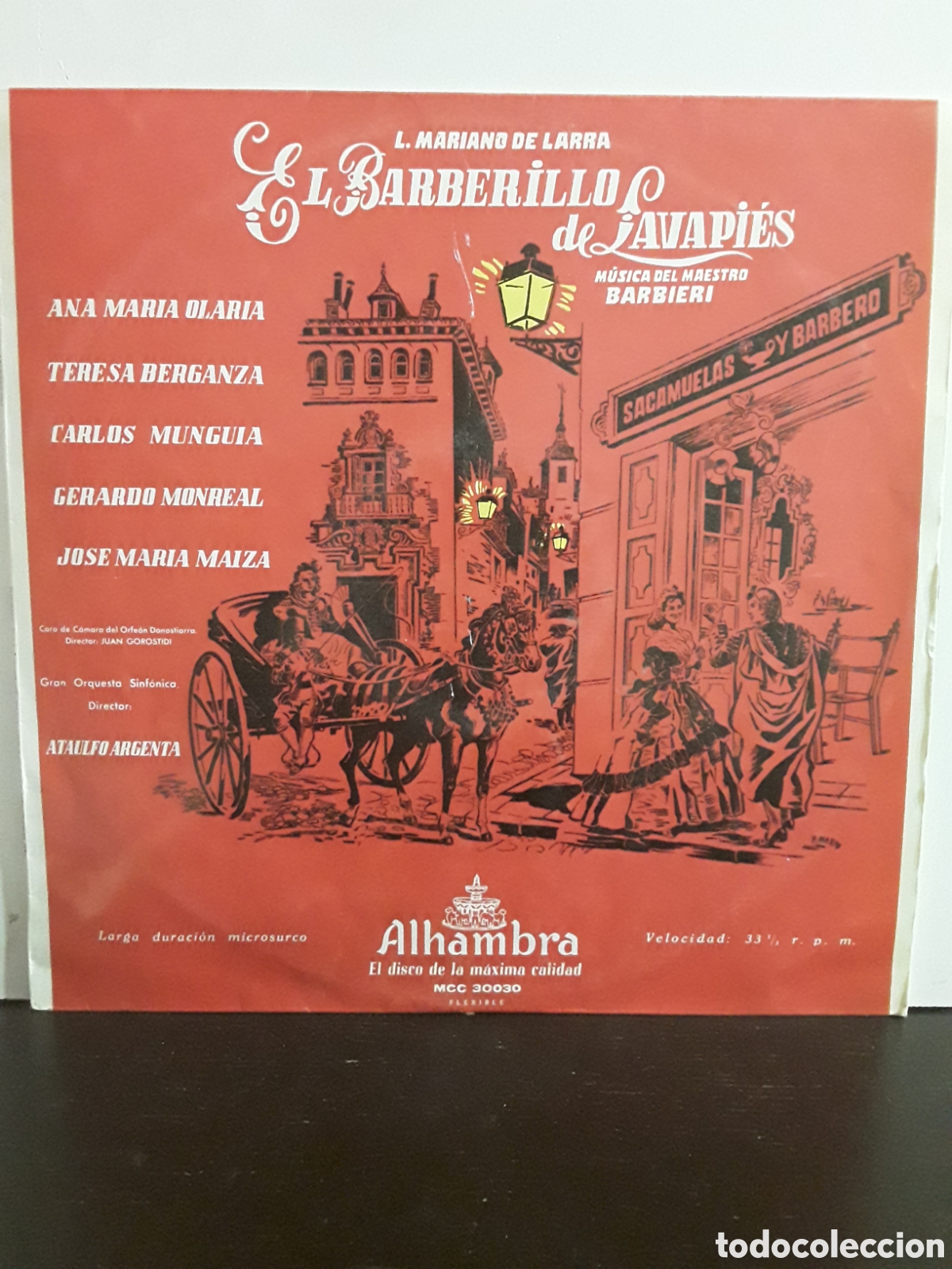 Discos de vinilo: Ataulfo Argenta &lrm;&ndash; El Barberillo De Lavapi&eacute;s - Foto 1