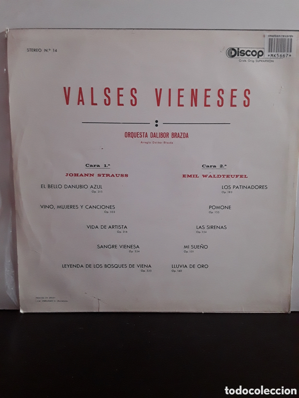 Discos de vinilo: Valses Vieneses VINILO - Foto 2