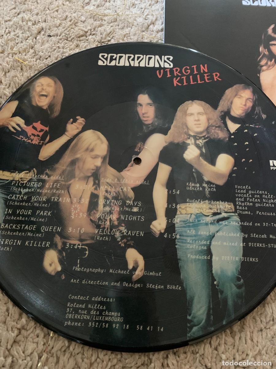Discos de vinilo: LP PICTURE. SCORPIONS. VIRGIN KILLER. - Foto 3