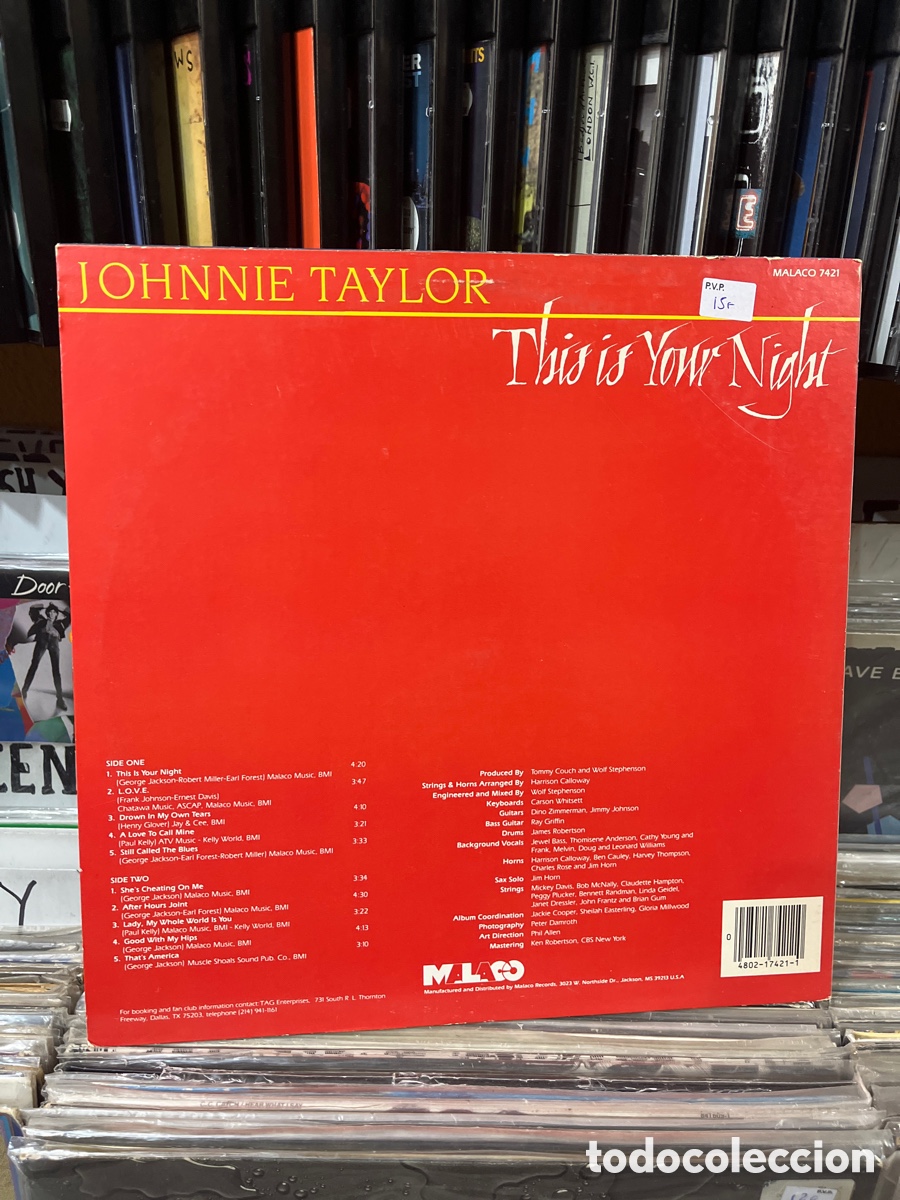 Discos de vinilo: johnnie taylor this is your night - Foto 2