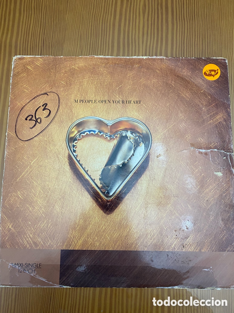 Discos de vinilo: Disco de Vinilo (Maxi) M People Open Your Heart - Foto 1