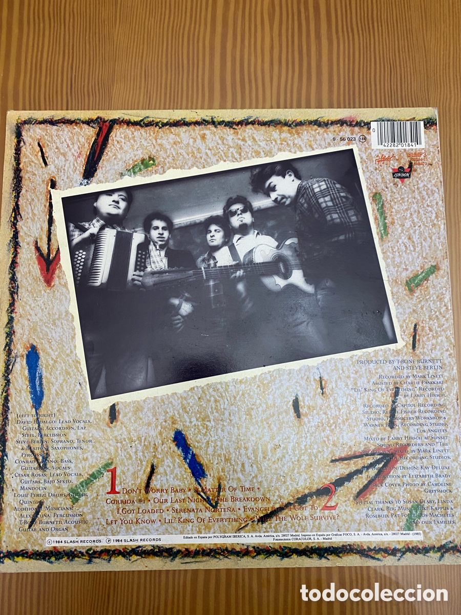 Discos de vinilo: Disco de Vinilo (LP) Los Lobos &ldquo;How Will The Wolf Survive&rdquo; - Foto 2